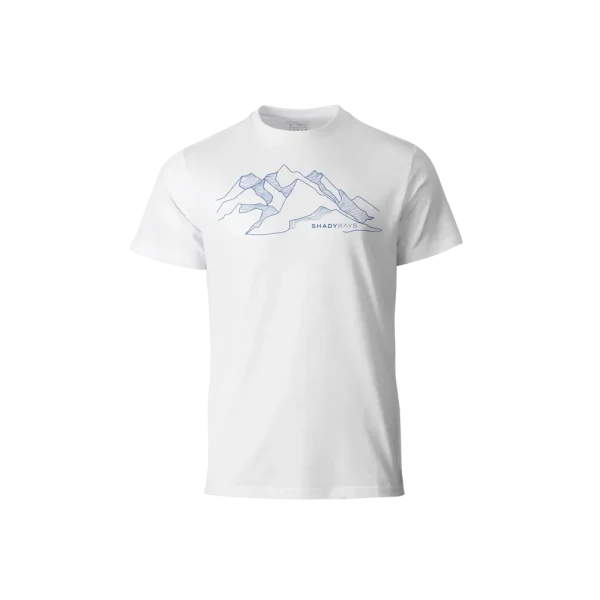 Graphic T-Shirt - Mountainscape White